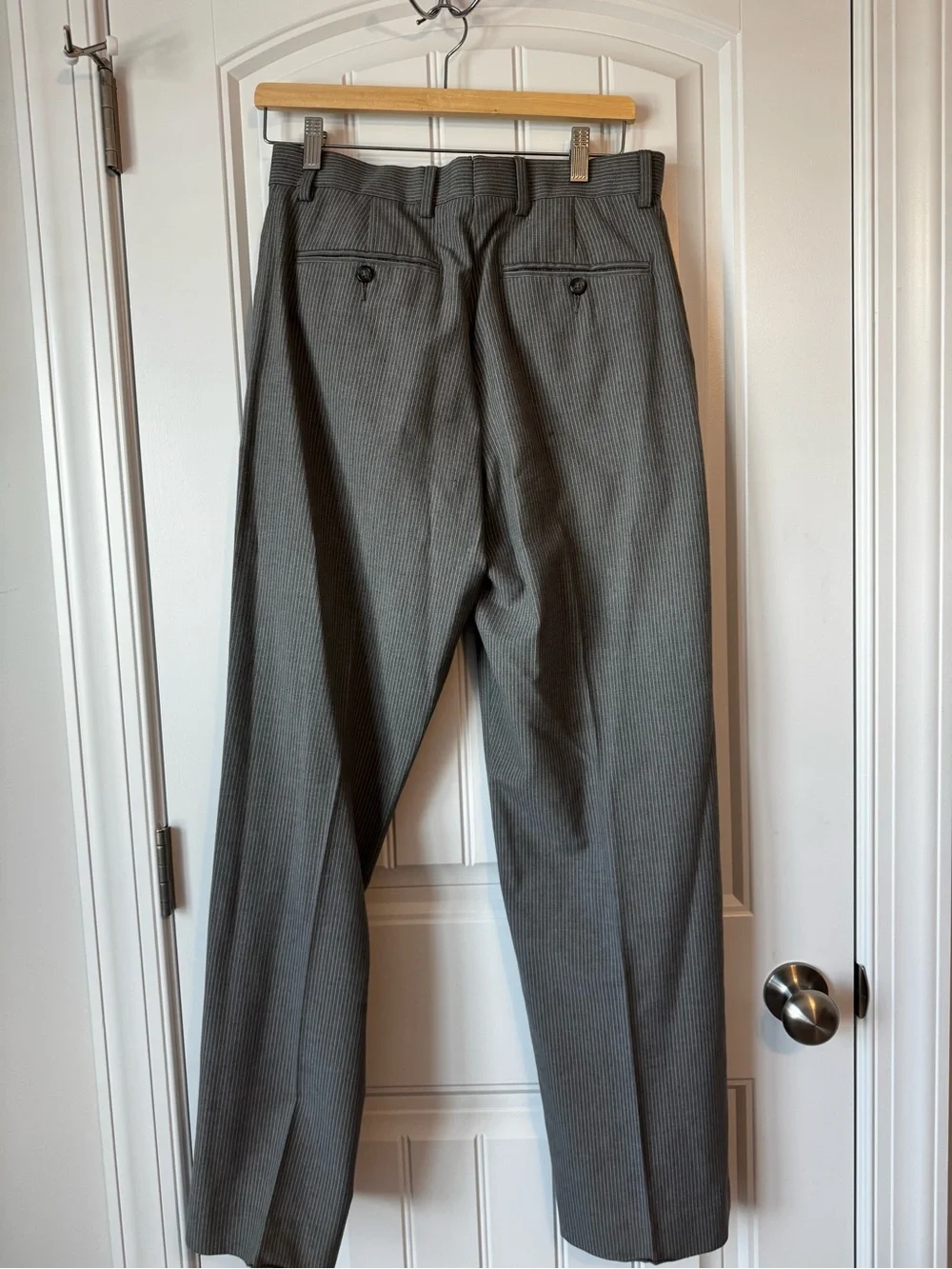 Merona Men's Gray Pinstripe Two-Piece Suit Jacket & Pants